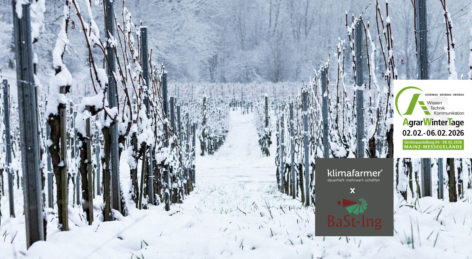 klimafarmer nimmt an der "Agrar Winter Tage" Messe vom 02.02. bis 06.02.2026 in Mainz